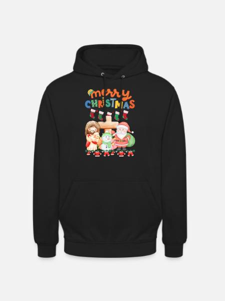 Christmas Begins With Christ - Unisex Hoodie - black
