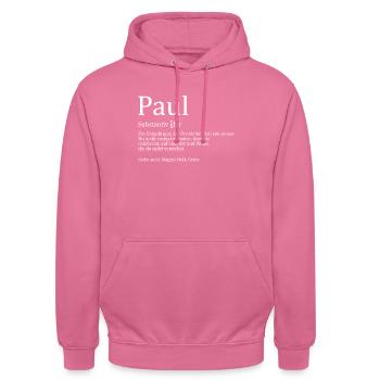 Erzgebirge Paul - Unisex Hoodie - Pink - Vorne - Alina (178cm) & Michal (187cm)