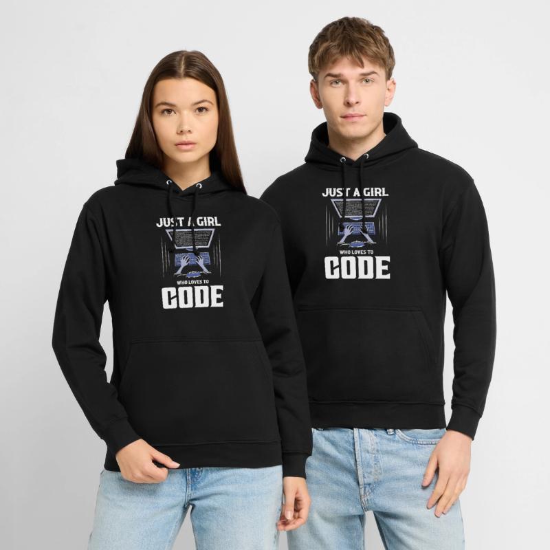 Just A Girl Who Loves To Code Software Coding Unisex Hoodie