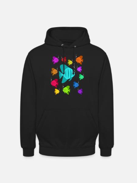Tropical fish aquarium - Unisex Hoodie - black