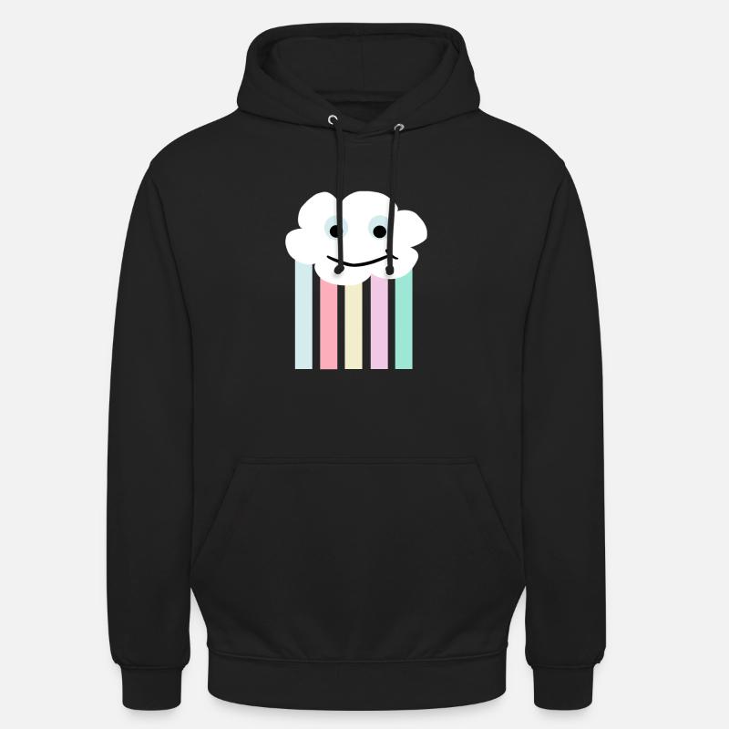 Cloud Retro Style - Unisex Hoodie - black