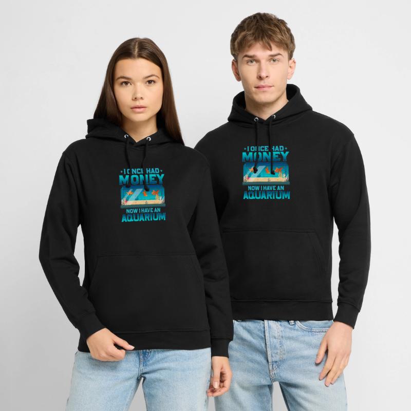 J’avais de l’argent maintenant j’ai un poisson d’aquarium Keepi Sweat-shirt à capuche unisexe