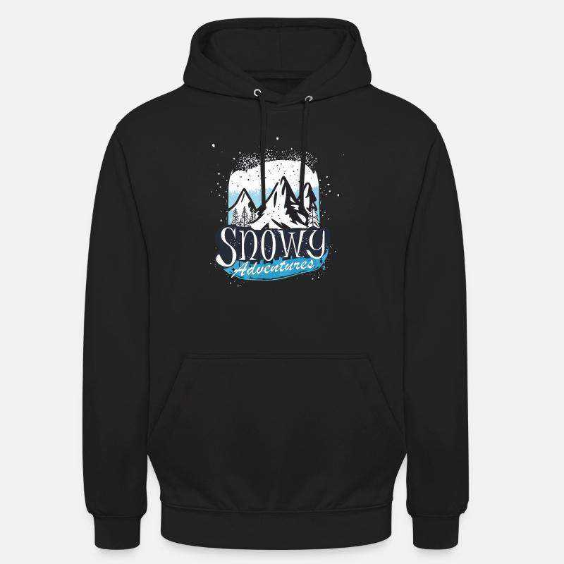AVENTURES ENNEIGÉES - Sweat-shirt à capuche unisexe - noir