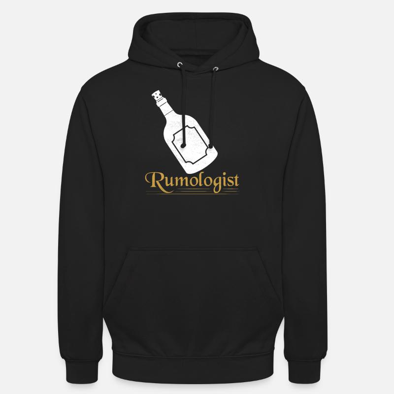 Rumologue Rhum Alcool des Caraïbes - Sweat-shirt à capuche unisexe - noir