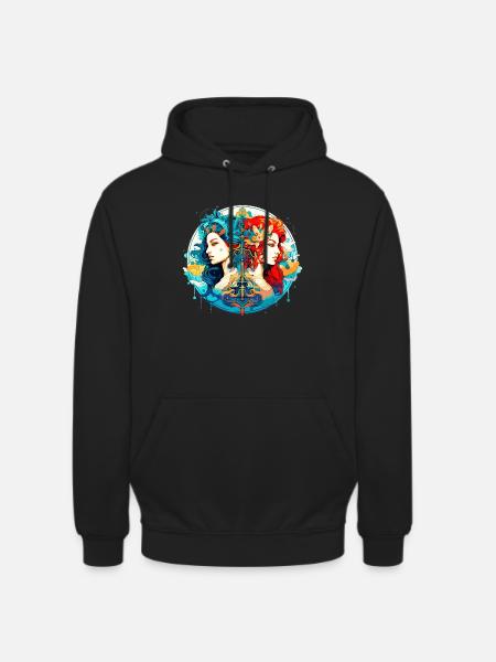 Vær stolt af dine unikke træk Gemini Zodiac - Hættetrøje unisex - sort