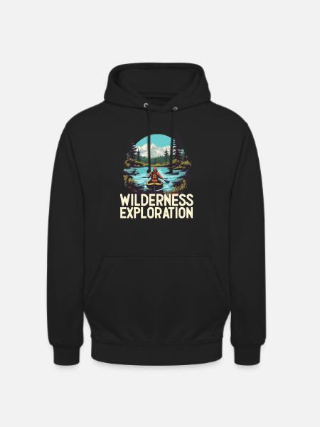 WILDERNESS EXPLORATION - Unisex Hoodie - Schwarz