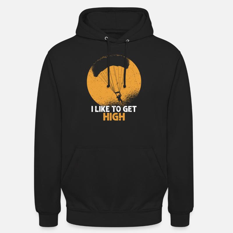 J’aime monter en parachute - Sweat-shirt à capuche unisexe - noir
