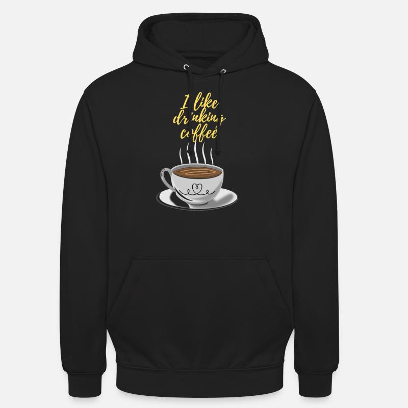 tasse de café - Sweat-shirt à capuche unisexe - noir