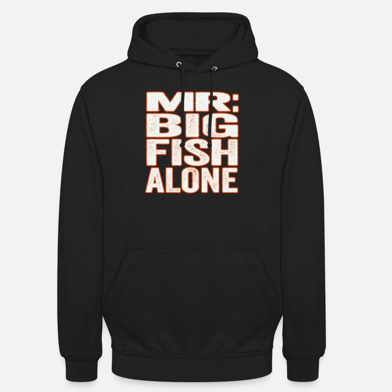 MR BIG FISH ALONE - Sweat-shirt à capuche unisexe - noir