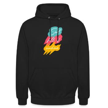 Soul Full Of Sunshine - Unisex Hoodie - black - Front - Alina (178cm) & Michal (187cm)