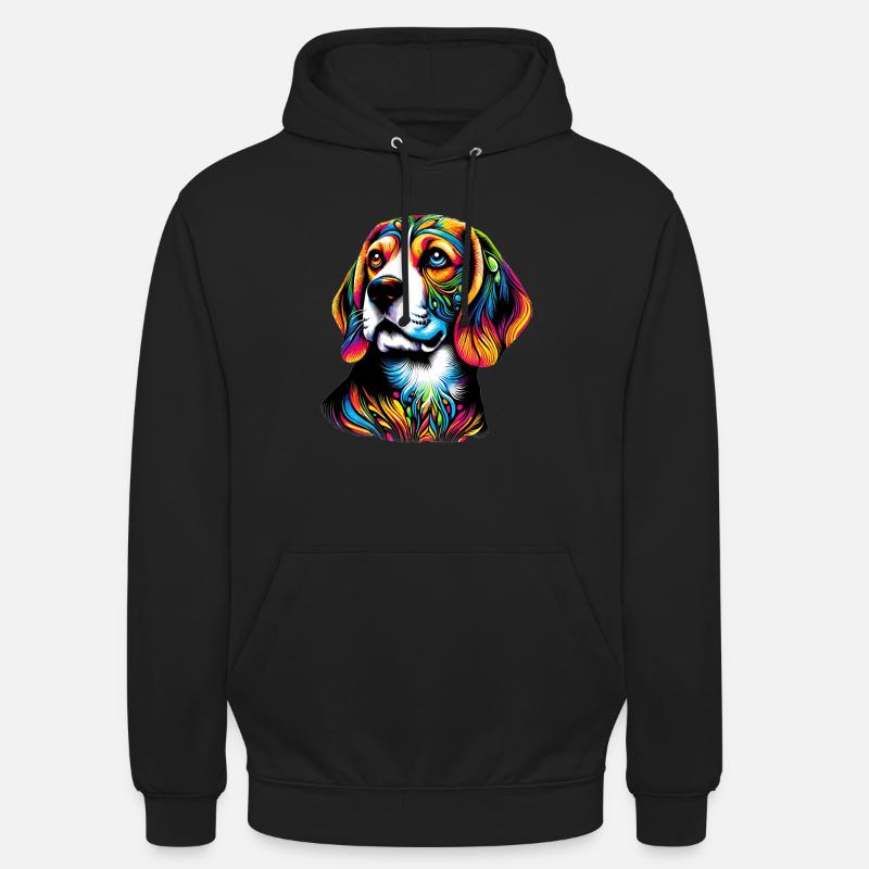 Beagle Hund - Unisex Hoodie - Schwarz
