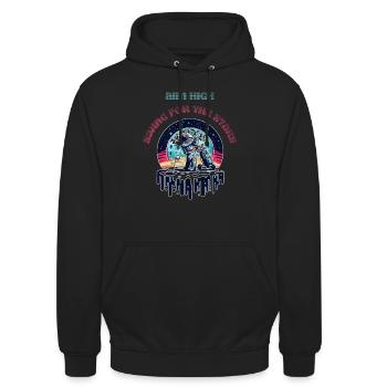 Galactic Golf - Lunar Links Edition - Unisex Hoodie - Schwarz - Vorne - Alina (178cm) & Michal (187cm)