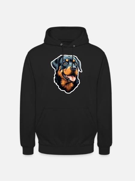 Rottweilerkopf - Unisex Hoodie - black