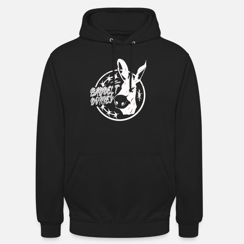 Der schlimmste Esel - Unisex Hoodie - Schwarz