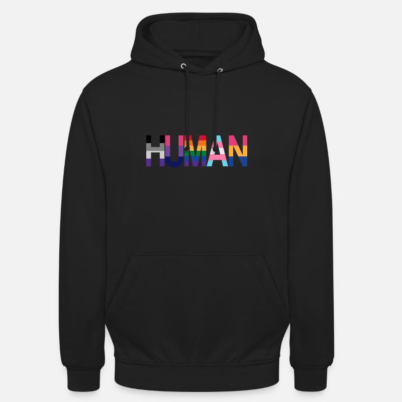 Human Flags - Unisex Hoodie - Schwarz