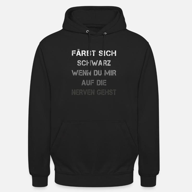 Färbt sich Schwarz - Unisex Hoodie - Schwarz