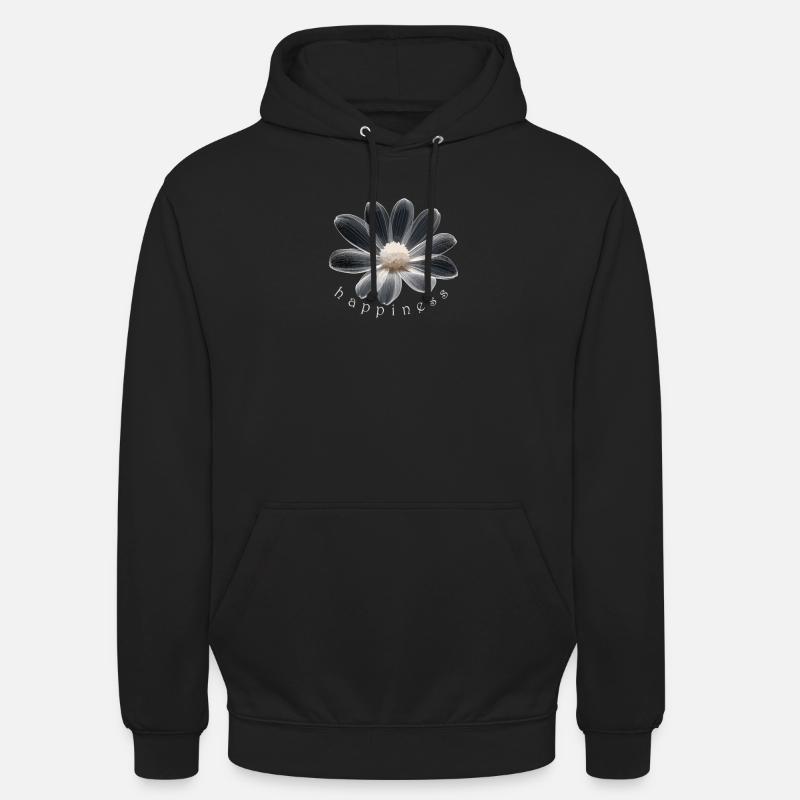 Glücksblume Fleur de bonheur - Sweat-shirt à capuche unisexe - noir