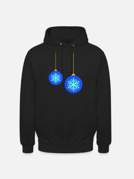 weihnachtskugeln - Unisex Hoodie - Schwarz