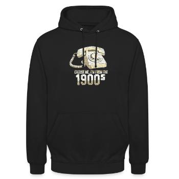 Cadran de téléphone disant idée cadeau drôle - Sweat-shirt à capuche unisexe - noir - Devant - Alina (178cm) & Michal (187cm)