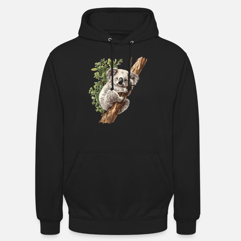 Koala bear, koala en Australie - Sweat-shirt à capuche unisexe - noir