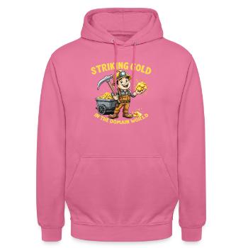 GOLDGRÄBER - Unisex Hoodie - Pink - Vorne - Alina (178cm) & Michal (187cm)