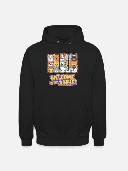 MOUNTED ANIMAL HEADS - Unisex Hoodie - black