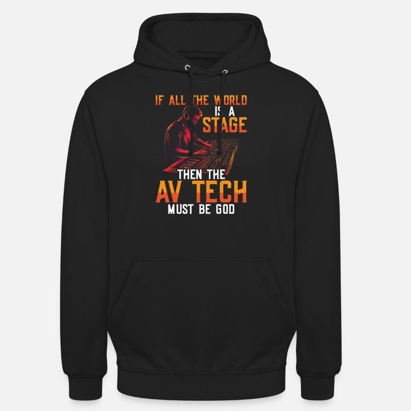 AV-Technik AV-Techniker Audiovisueller Techniker - Unisex Hoodie - Schwarz