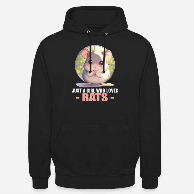 Ratten Ratte - Unisex Hoodie - Schwarz
