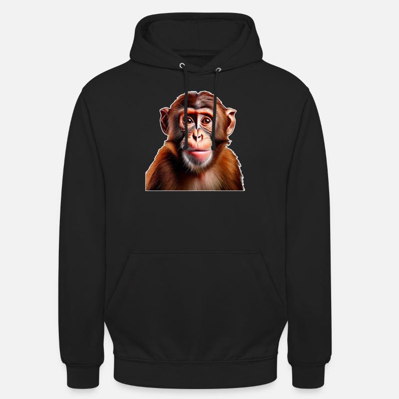 Affe - Unisex Hoodie - Schwarz