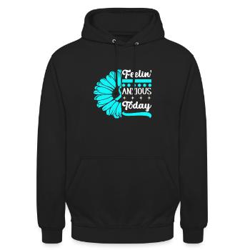 Anxiety disorder Anxiety disorder - Unisex Hoodie - black - Front - Alina (178cm) & Michal (187cm)