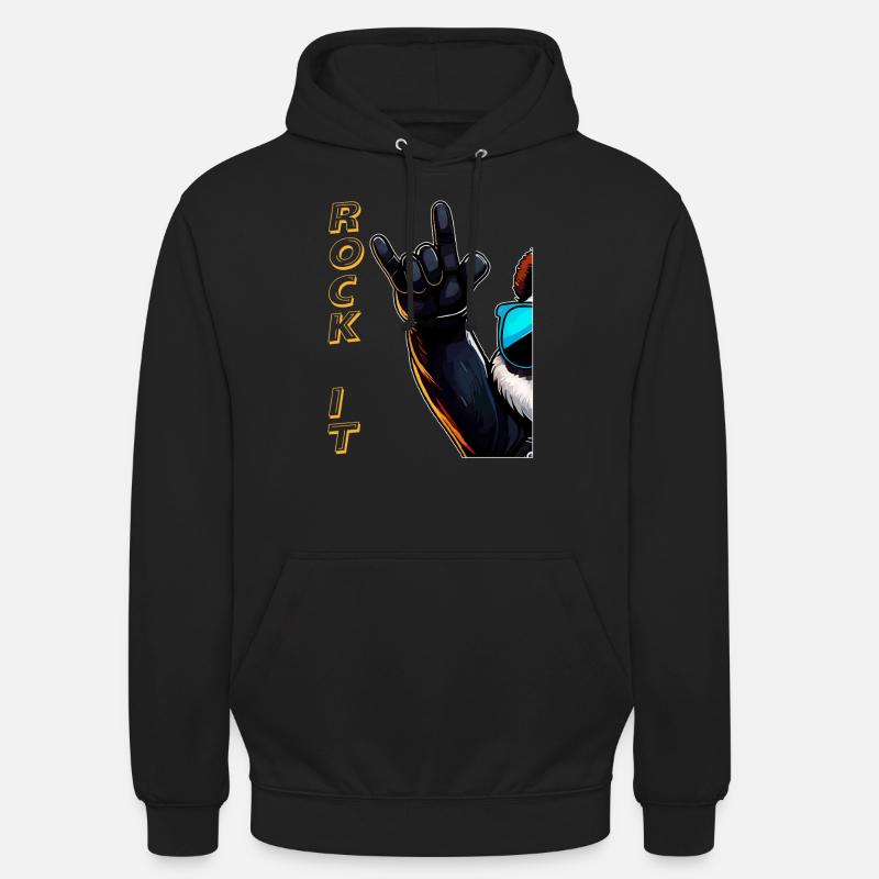 SPACCA - Felpa con cappuccio unisex - nero