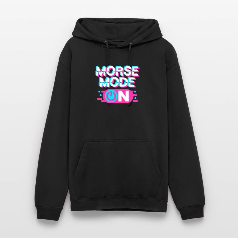 Morsecode, Morse, code Morse activé Sweat-shirt à capuche unisexe