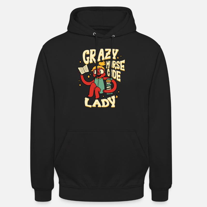 Morsecode Crazy Morse Code Lady Sweat-shirt à capuche unisexe