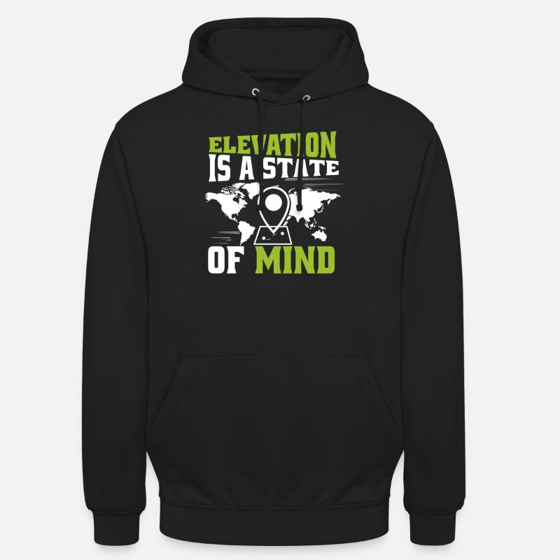 Systèmes d’information géographique - Sweat-shirt à capuche unisexe - noir