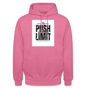 Push your Limit - Unisex Hoodie - Pink - Vorne - Alina (178cm) & Michal (187cm)
