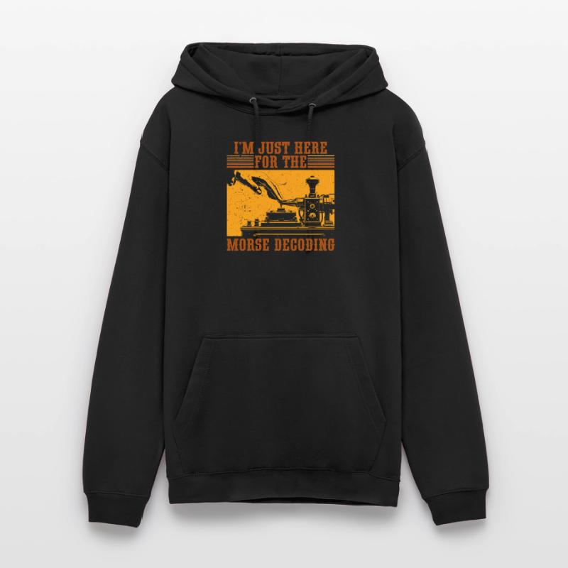 Morsecode I'm Just Here For The Morse Decoding Unisex Hoodie