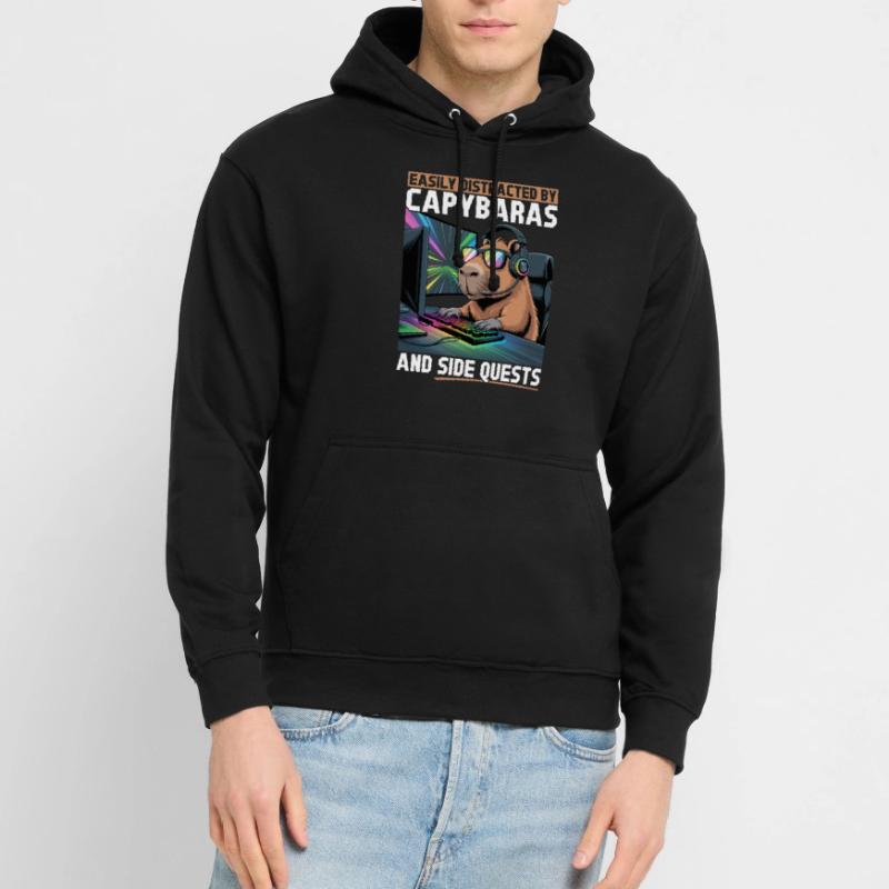 Capybara PC Gamer Gaming Sweat-shirt à capuche unisexe