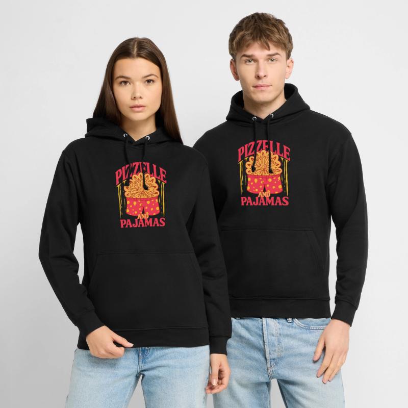 Biscuit gaufré Pizzelle et pyjama Sweat-shirt à capuche unisexe