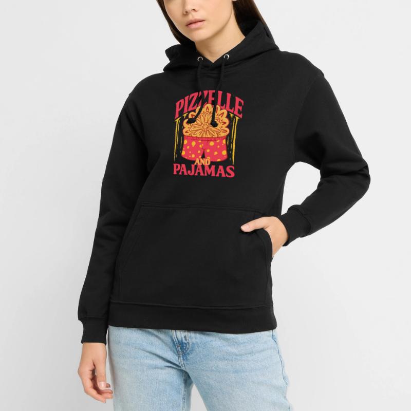 Biscuit gaufré Pizzelle et pyjama Sweat-shirt à capuche unisexe
