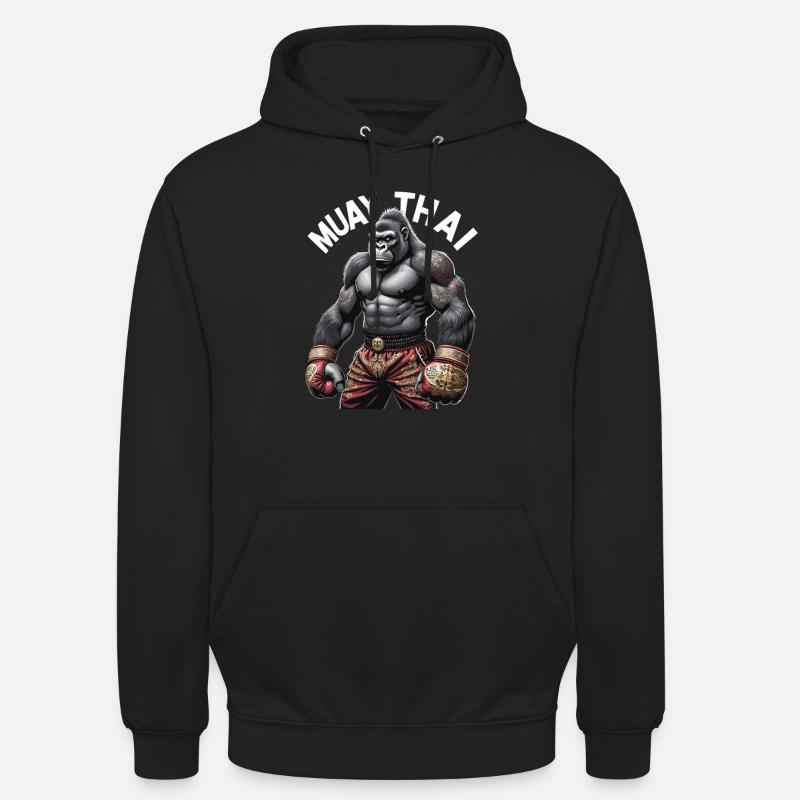 Boxe Muay Thai - Sweat-shirt à capuche unisexe - noir