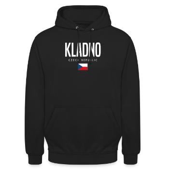 Kladno Tschechien - Unisex Hoodie - Schwarz - Vorne - Alina (178cm) & Michal (187cm)