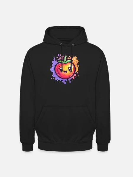 Tomate mit Splash - Unisex Hoodie - Schwarz