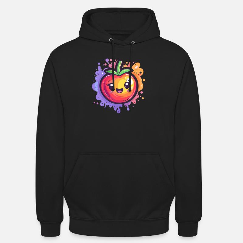 Tomate mit Splash - Unisex Hoodie - Schwarz