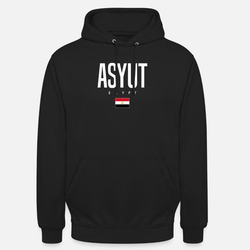 Assiout, Égypte - Sweat-shirt à capuche unisexe - noir