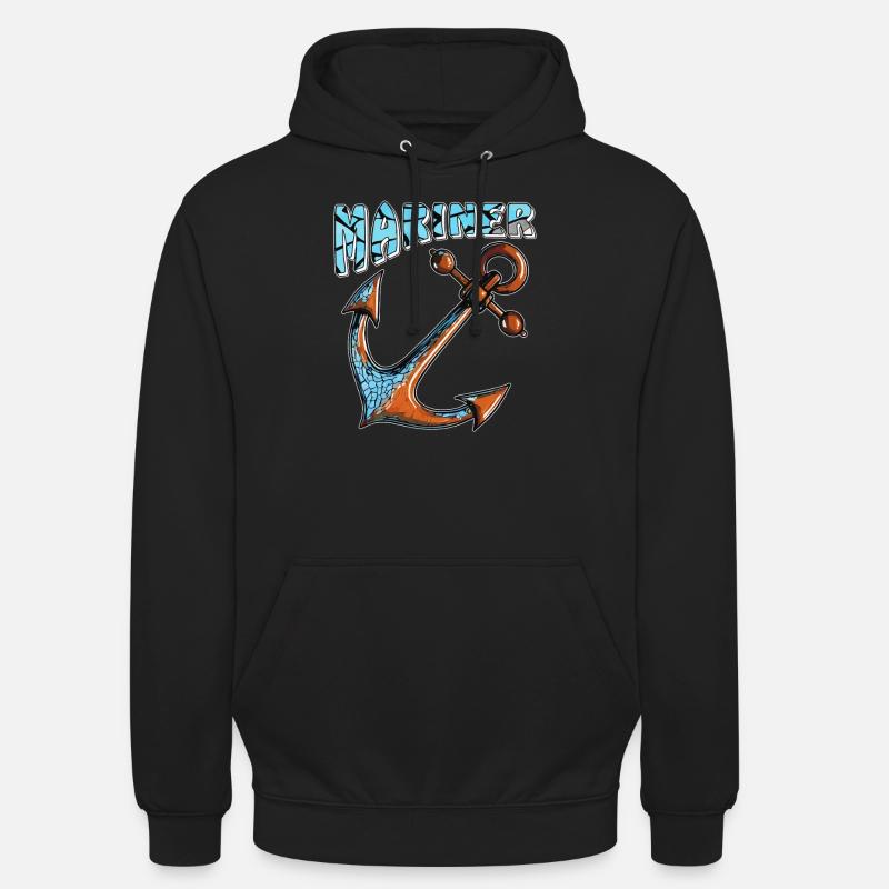 SCHIFFANKER MARINER - Unisex Hoodie - Schwarz
