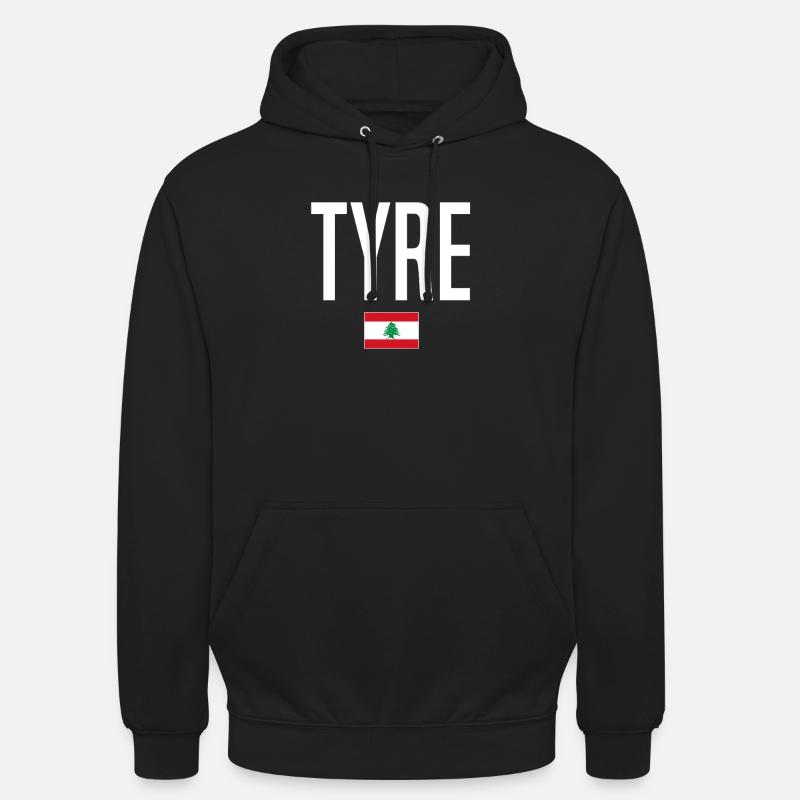 Tyr Liban - Sweat-shirt à capuche unisexe - noir