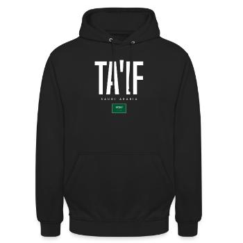 Ta'if Saudi Arabia - Unisex Hoodie - black - Front - Alina (178cm) & Michal (187cm)