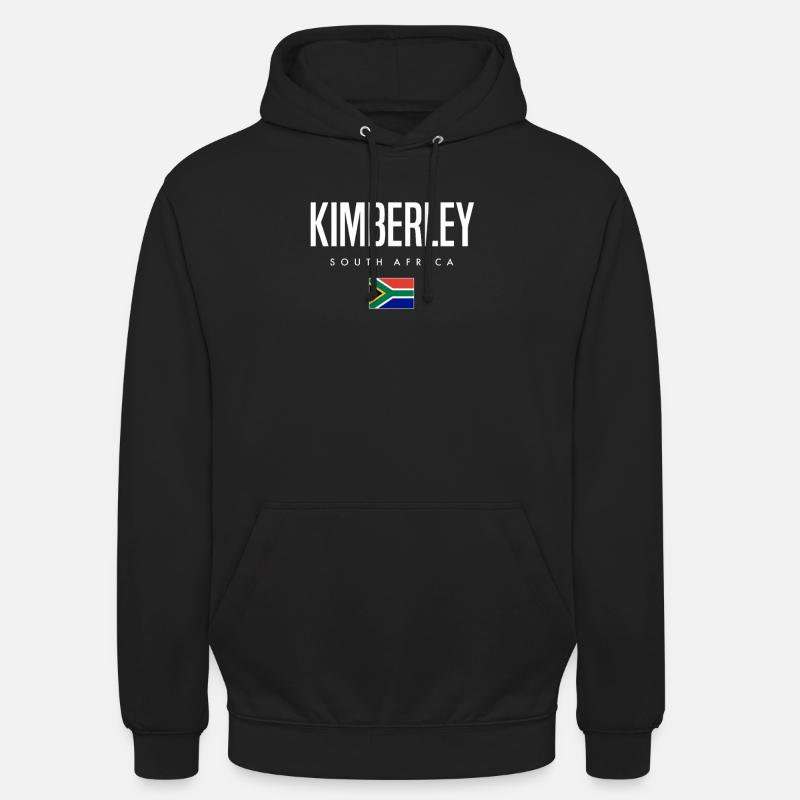 Kimberley, Afrique du Sud - Sweat-shirt à capuche unisexe - noir