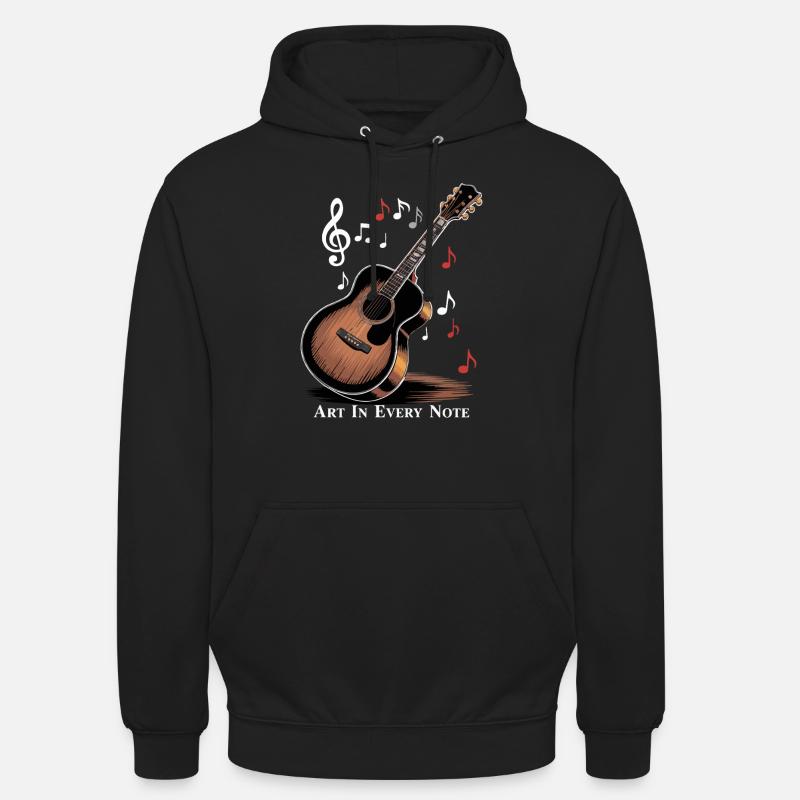 L’ART DANS CHAQUE NOTE - Sweat-shirt à capuche unisexe - noir