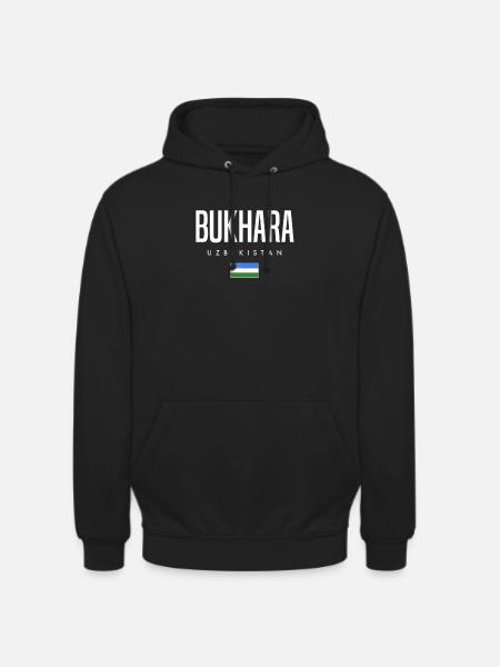Boukhara, Ouzbékistan - Sweat-shirt à capuche unisexe - noir